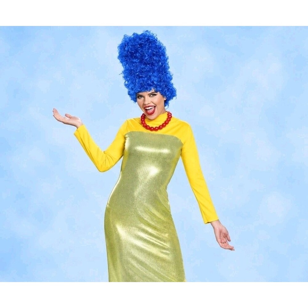 Deluxe Marge Simpson Halloween Costume Adult XL 18 20 Dress Wig Plus Size C52
